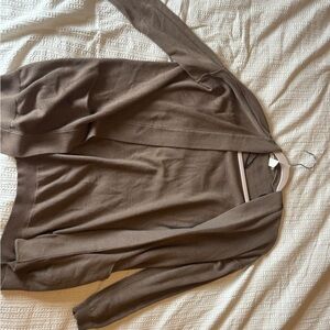 H&M Taupe Open-Front Cardigan